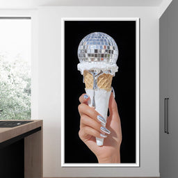 Disco Cone Silver Pop Delight - NicheCanvas