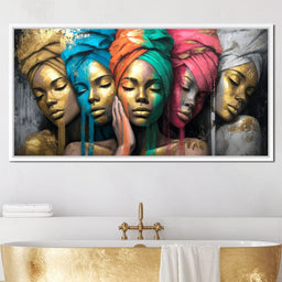 Golden Reverie Sisterhood - NicheCanvas