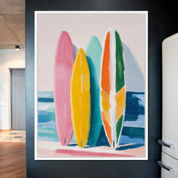 Seaside Colorboard Quartet - NicheCanvas