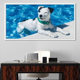 Sunny Poolside Companion - NicheCanvas