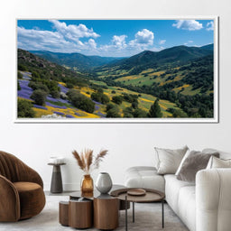 Wildflower Valley Vista Sky - NicheCanvas