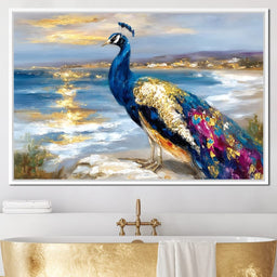 Gilded Peacock Shorelight - NicheCanvas