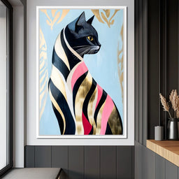 Feline Elegance Tapestry - NicheCanvas