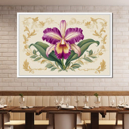 Regal Orchid Botanical Grace - NicheCanvas