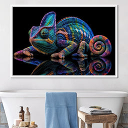 Chromatic Chameleon - TooplesArt - NicheCanvas