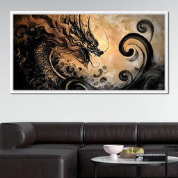 Dragon's Fiery Ascent - NicheCanvas