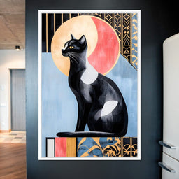 Feline Moonlit Elegance - NicheCanvas