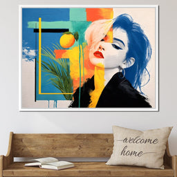 Vivid Citrus Pop Portrait Muse - NicheCanvas