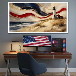 Coastal Beacon Of Freedom - NicheCanvas