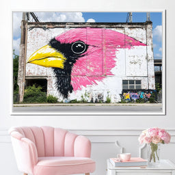 Street Art - Cardinal Bird - NicheCanvas