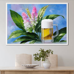 Golden Brew Botanical Harmony - NicheCanvas