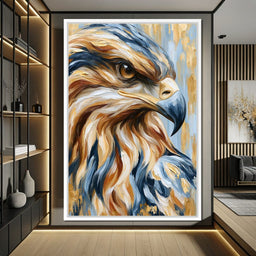 Golden Vigil Of The High Predator - NicheCanvas