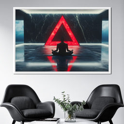 Silent Reflection Triangle - NicheCanvas