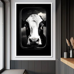 Majestic Bovine Portrait Sky - NicheCanvas