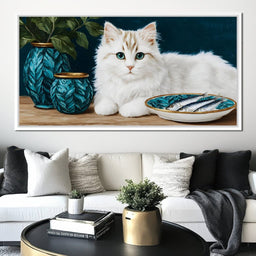 Gentle Feline Reverie - NicheCanvas