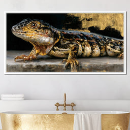 Ancient Scales Upon Gilded Ground - NicheCanvas