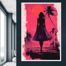 Sunset Silhouette - NicheCanvas