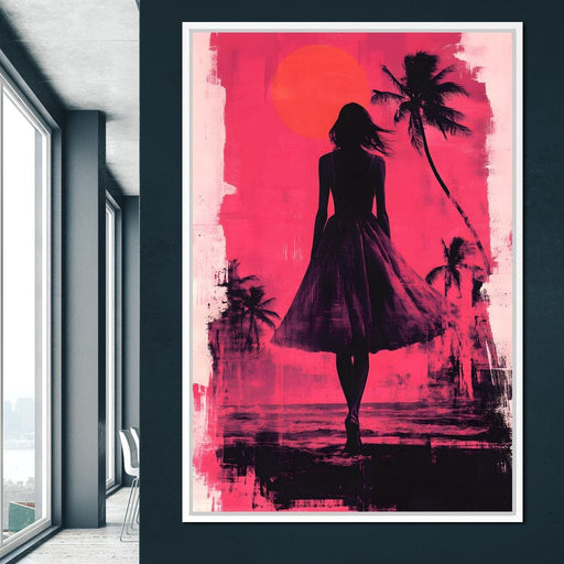 Sunset Silhouette Canvas Print