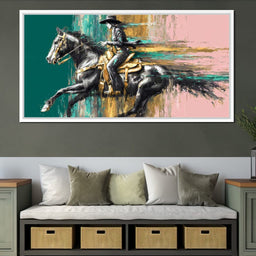 Golden Cowgirl Noir Star - NicheCanvas