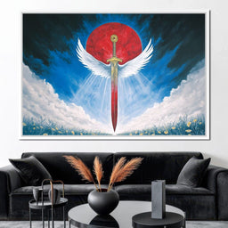 Celestial Guardian Sword - NicheCanvas