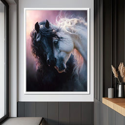 Shadowlight Twin Horses - NicheCanvas