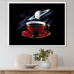 Planetary Coffee Dreamscape - NicheCanvas