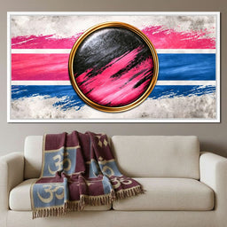Collision of Modern Circles - NicheCanvas