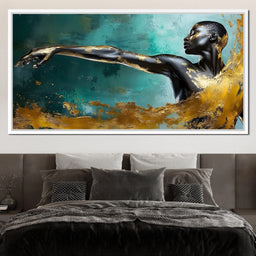 Golden Essence of Movement - NicheCanvas