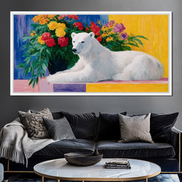 Polar Tranquility with Blooms - NicheCanvas