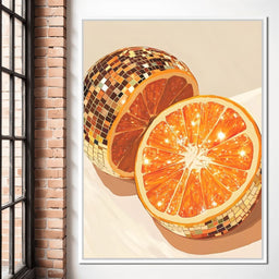 Sparkling Citrus Disco Slice - NicheCanvas