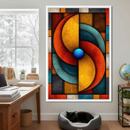 Shapes In Agreement - TooplesArt - NicheCanvas