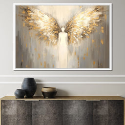 Heavenly Guardian Silhouette - NicheCanvas