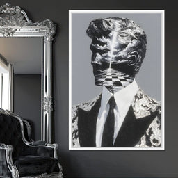 Surreal Checkered Skyward Journey - NicheCanvas