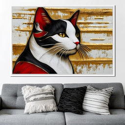 Majestic Feline Stare - NicheCanvas