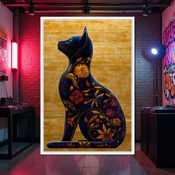 Floral Feline Harmony - NicheCanvas