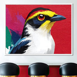 Multicolored Feathered Wonder - NicheCanvas