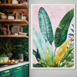 Tropical Leaf Harmony - NicheCanvas