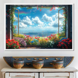 Blossom Breeze Panorama - NicheCanvas