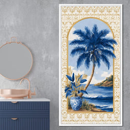 Tropical Oasis Blue Dreaming - NicheCanvas