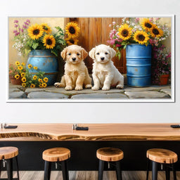 Sunflower Companionship Duo - NicheCanvas