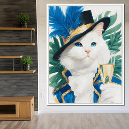Regal Feline Elegance Unfurled - NicheCanvas