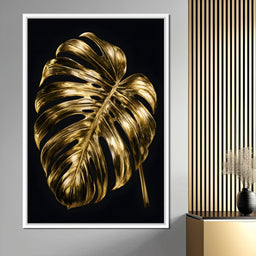 Gilded Foliage Night Study - NicheCanvas