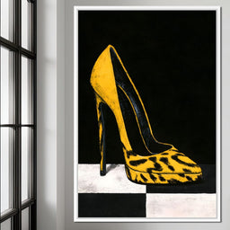 Midnight Stride On Checkerboard Ground - NicheCanvas