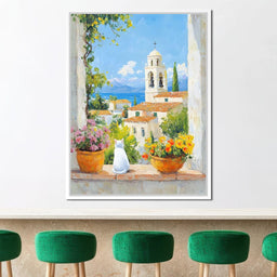 Mediterranean Morning Calm - NicheCanvas