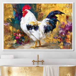 Regal Rooster Gold Radiance - Neal Hackett - NicheCanvas
