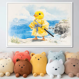 Samurai Duck By The Sea - NicheCanvas