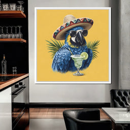 Tropical Fiesta Parrot Vibes - NicheCanvas
