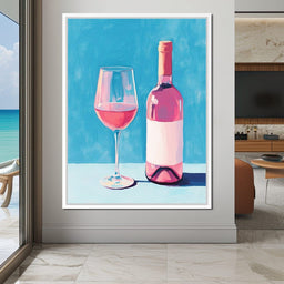 Rosé Reflections of Summer - NicheCanvas