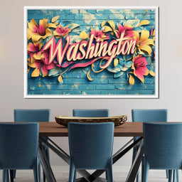 Floral Washington - NicheCanvas