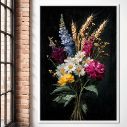 Wildflower Spring Bouquet - NicheCanvas